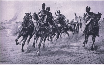 Guns to the Front: Waterloo 18th June 1815 by William Barnes Wollen