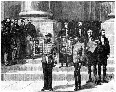 Heralds at the Mansion House Proclaiming the Queen as Empress of India, London by William Barnes Wollen