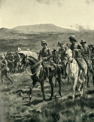 Lord Roberts and Staff on the Veldt Approaching Pretoria by William Barnes Wollen