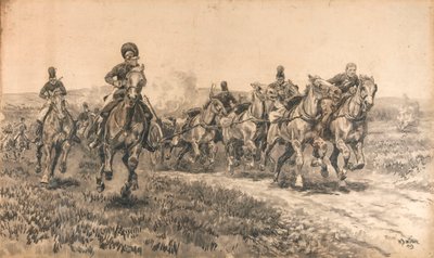 Norman Ramsay at Fuentes de Onoro by William Barnes Wollen