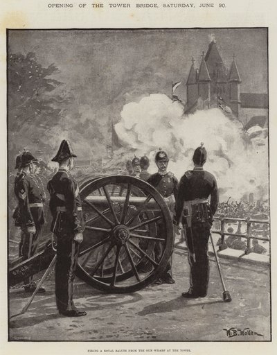 Opening of the Tower Bridge, Saturday, 30 June by William Barnes Wollen