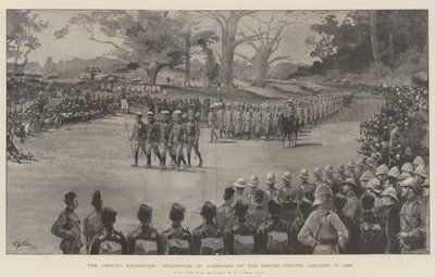 The Ashanti Expedition, Occupation of Coomassie by the British Troops, 17 January 1896 by William Barnes Wollen