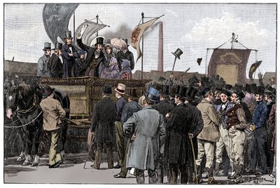 The Chartist Demonstration on Kennington Common by William Barnes Wollen