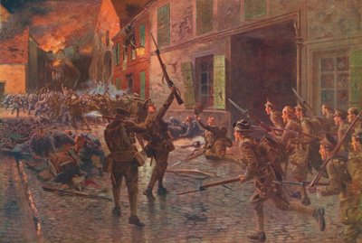 The Coldstream Guards at Landrecies, August, 1914 by William Barnes Wollen
