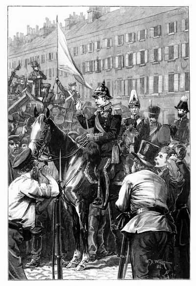 The King of Prussia Addressing the Berliners, 1848, 1900 by William Barnes Wollen