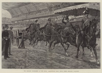 The Military Tournament at the Royal Agricultural Hall, Royal Horse Artillery Galloping by William Barnes Wollen
