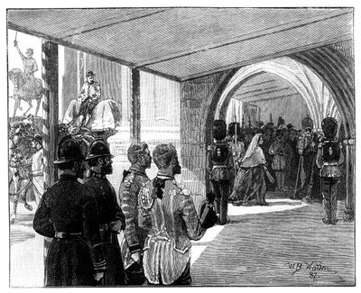 The Opening of Parliament, Westminster, London by William Barnes Wollen
