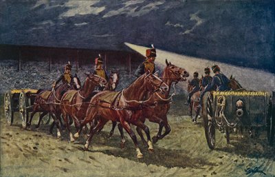 The Royal Horse Artillery Drive at the Searchlight Tattoo by William Barnes Wollen