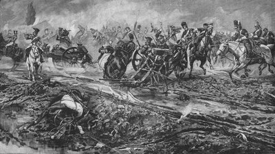 The Union Brigade Capturing the French Guns at Waterloo, 1902 by William Barnes Wollen