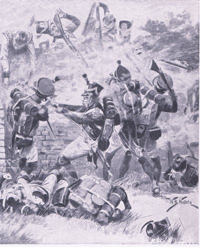 The Attack on the Wall at Hougomont: Waterloo 1815 by William Barnes Wollen