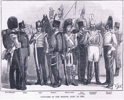 Uniforms of the British Army in 1855 by William Barnes Wollen