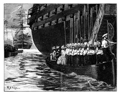 Visit of the Queen to the Emperor and Empress of the French at Cherbourg, France by William Barnes Wollen