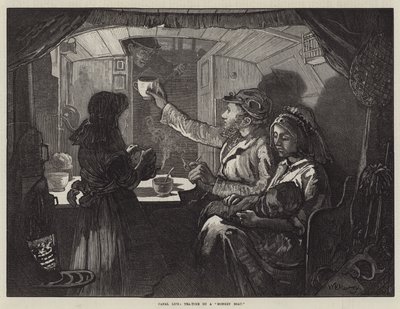 Canal Life, Tea-Time on a Monkey Boat by William Bazett Murray