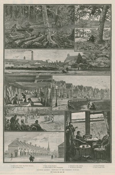 Growing London; Sketches in the Western Suburbs by William Bazett Murray