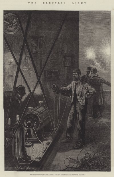 The Electric Light Apparatus, Dynamo-Electrical Machine of Gramme by William Bazett Murray