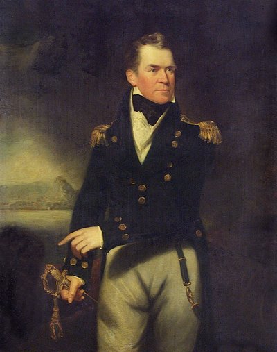 Captain Sir George Ralph Collier (1774-1824), c.1814 by William Beechey
