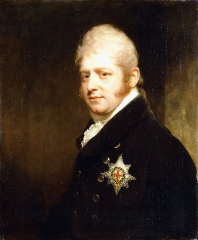 Portrait of Prince Adolphus Frederick, Duke of Cambridge, Bust Length Wearing the Star of the Garter by William Beechey