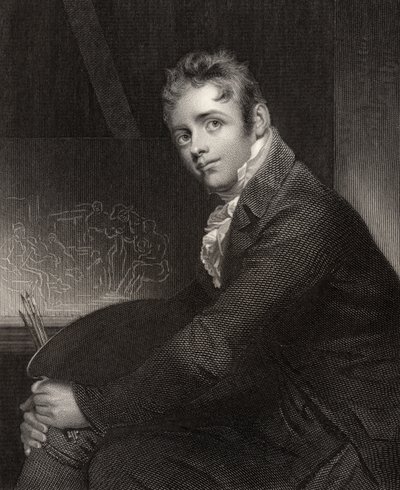 Sir David Wilkie, engraved by H. Robinson, from 