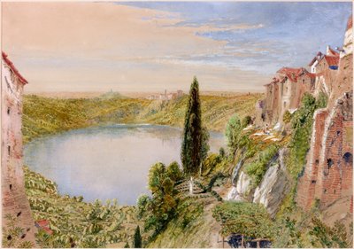Lake Nemi, 1862 by William Bell Scott