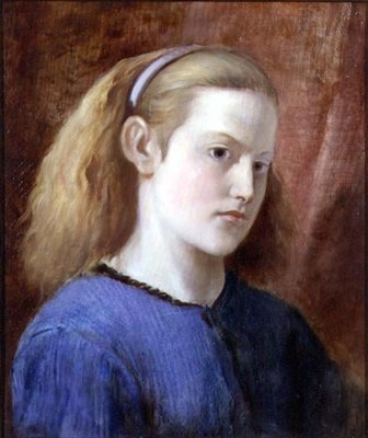 Portrait of a Girl in Blue by William Bell Scott