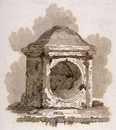 The London Stone, Cannon Street, City of London, 1806 by William Bernard Cooke