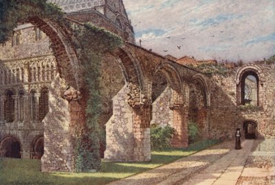 Ruins of the Infirmary, Canterbury Cathedral by William Biscombe Gardner