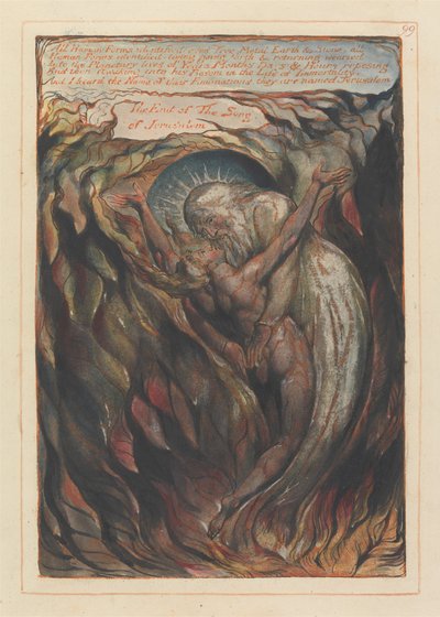 All Human Forms Identified... The End of The Song of Jerusalem Colophon (Plate 99) by William Blake