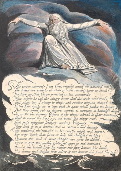 America. A Prophecy, Plate 10, The Terror Answered... by William Blake
