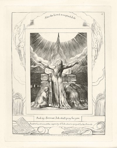 And my Servant Job shall pray for you by William Blake