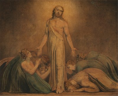Christ Appearing to the Apostles After the Resurrection by William Blake