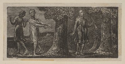 Colinet Mocked by Two Boys, from Thorntons Pastorals of Virgil by William Blake