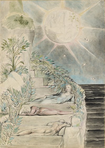 Dante and Statius Sleeping, Virgil Watching (Illustration to the 