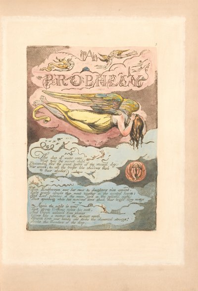 Europe. A Prophecy, Plate 5, A - Prophecy - The deep of winter came (Bentley 6) by William Blake