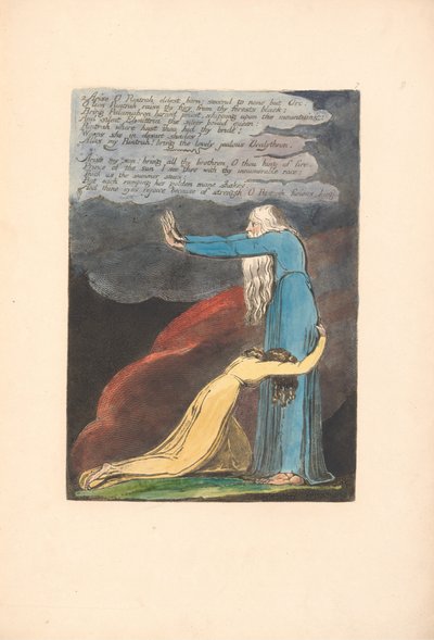 Europe. A Prophecy, Plate 9, Arise O Rintrah (Bentley 11) by William Blake