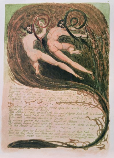 Europe a Prophecy; Entharmon Slept, Mildews Blighting Ears of Corn, c.1794 by William Blake