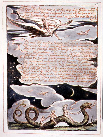 "Fiery the Angels Rose", plate 11 from 