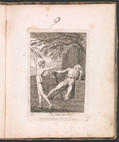 For Children. The Gates of Paradise, Plate 10, My Son! my Son! by William Blake