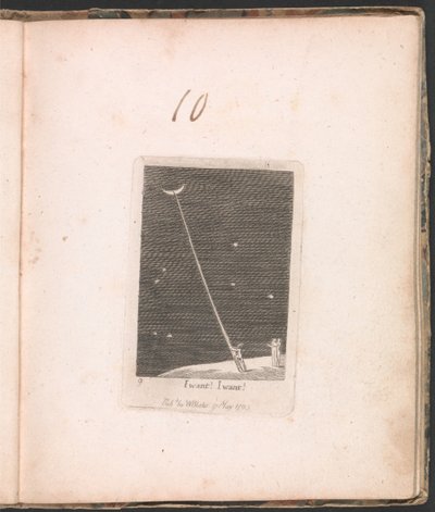 For Children. The Gates of Paradise, Plate 11, I Want! I Want! by William Blake