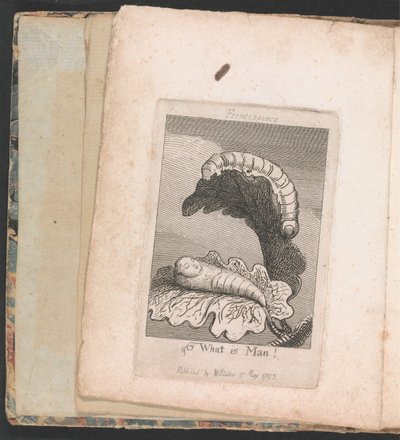 For Children. The Gates of Paradise, Plate 1, Frontispiece, What is Man! by William Blake