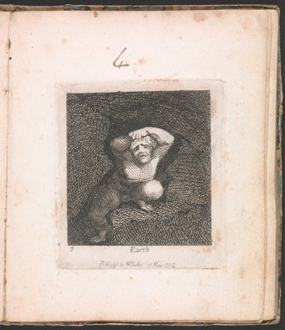 For Children. The Gates of Paradise, Plate 5, "Earth" by William Blake