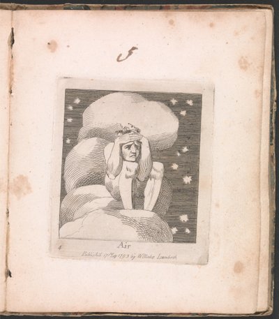 For Children. The Gates of Paradise, Plate 6, Air by William Blake