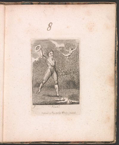 For Children. The Gates of Paradise, Plate 9, Alas! by William Blake