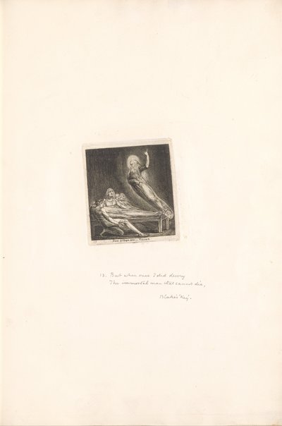 For the Sexes- The Gates of Paradise, Plate 15, Fear & Hope are -- Vision by William Blake