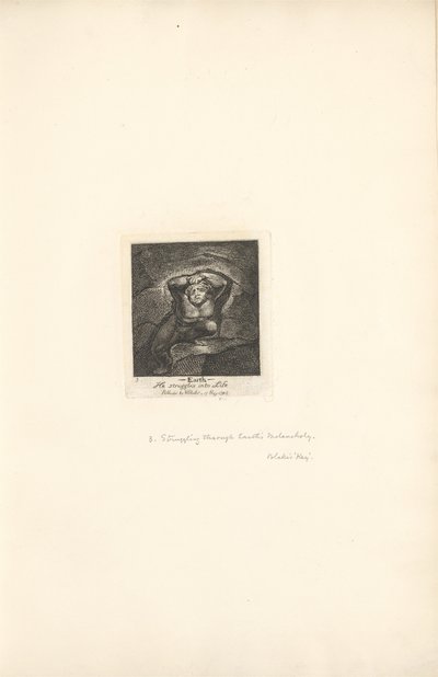 For the Sexes- The Gates of Paradise, Plate 5, Earth by William Blake