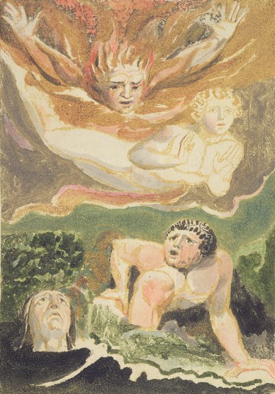 Four Naked Men Emerging from Their Elements, Plate 4 from 
