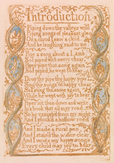 Introduction (Plate 3) by William Blake