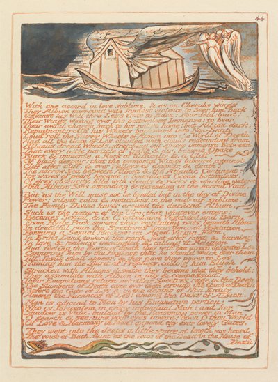 Jerusalem, Plate 44, With one accord by William Blake