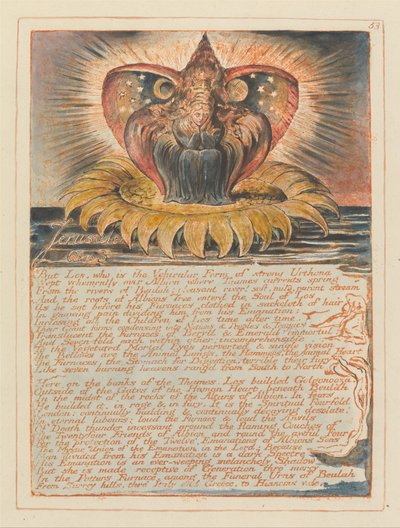 Jerusalem, Plate 53, Jerusalem, Chap. 3 by William Blake