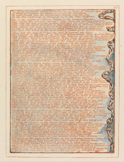 Jerusalem, Plate 65, To decide Two Worlds... by William Blake