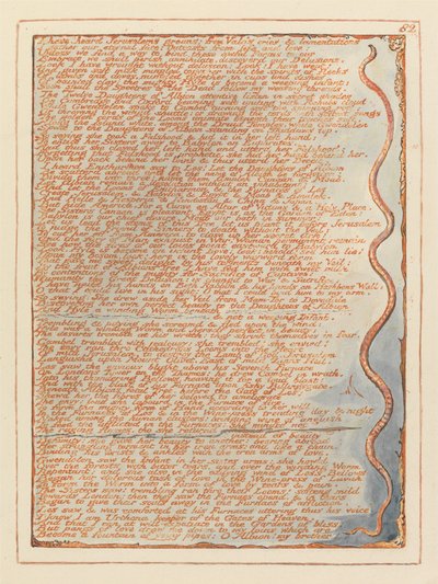 Jerusalem, Plate 82, I have heard Jerusalems groans... by William Blake